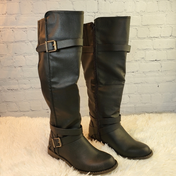 JUSTFAB Flat Boots, Casual, Black - Picture 2 of 7